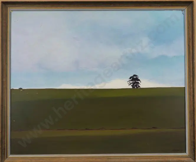 EUNICE (20th Cent.) - Landscape with Tree Image 1++