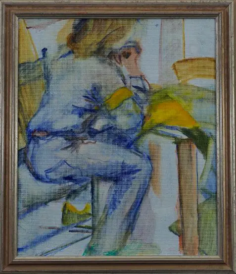 LINDSAY, Huia W. (1905-?) - Young Woman at Desk Image 1++