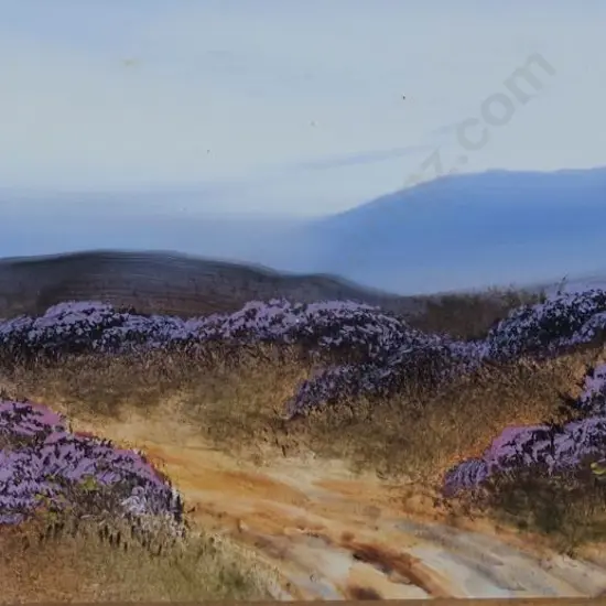 CARLISLE, L (19th Cent.) - Scottish Country Lane with Heather