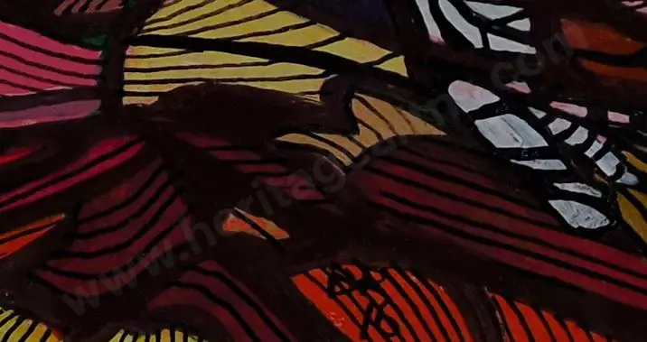 RIMMER, David (21st Cent) - Stained Glass Flowers Image 1++