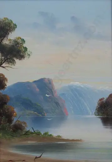 A70 - Colonial Lake & Mountain - Colonial Lake and Mountain Scene Image 1++