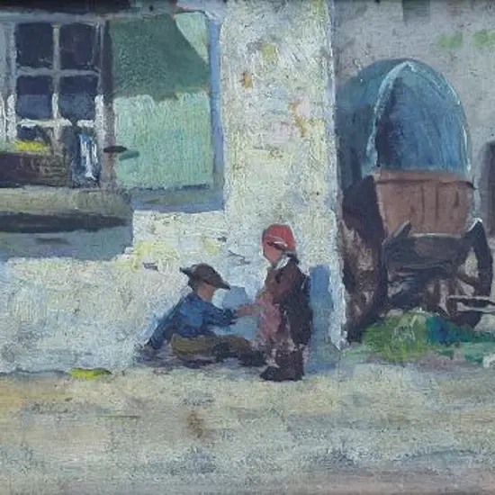 ELF (initials only) - European Village scene