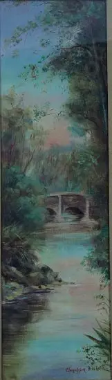PRITCHARD, George Thompson (1878-1962) - Bridge over Stream Image 1++