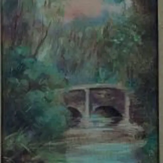 PRITCHARD, George Thompson (1878-1962) - Bridge over Stream
