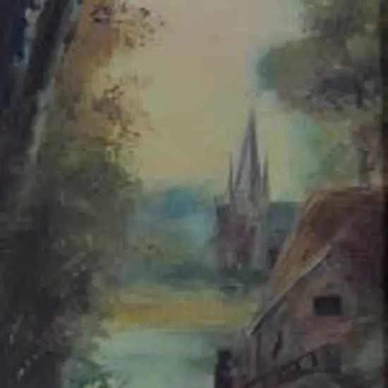 PRITCHARD, George Thompson (1878-1962) - Swans in Lake