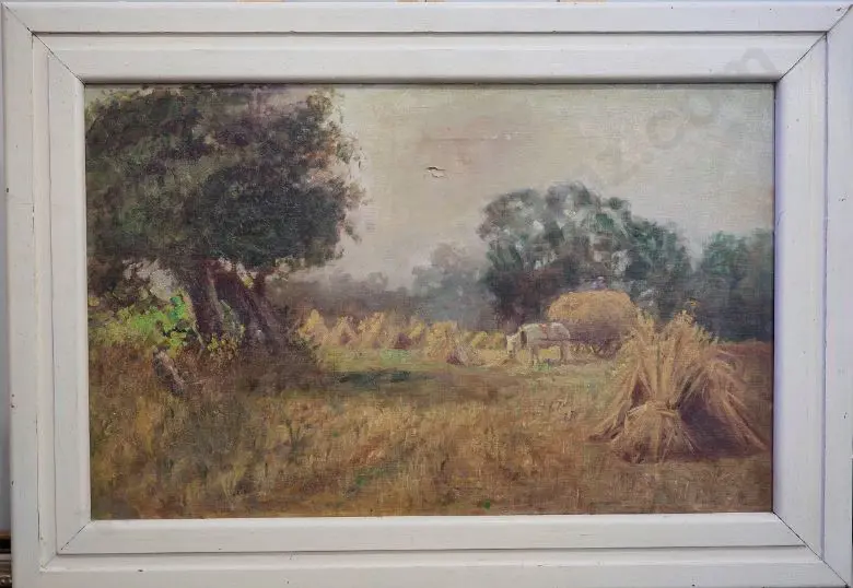 UNKNOWN Artist - Harvest Day - Wheat in Field Image 1++