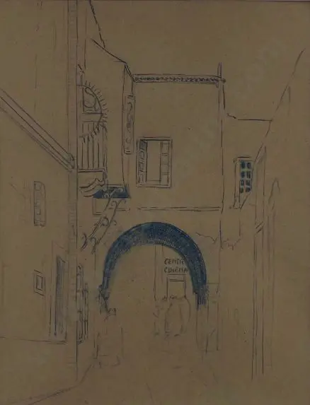 WEEKS, John (1888-1965) - North African City Street Image 1++