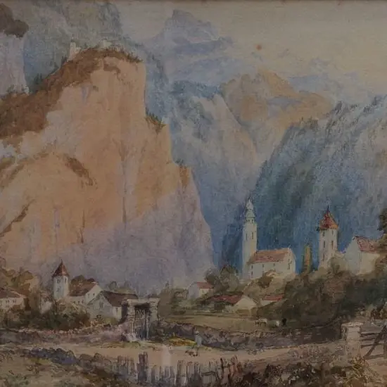 UNKNOWN Artist (A1) - Thusis, En route for Via Mala 17 August 1876
