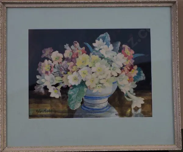 SEDDON, Helen (1925-1955) - Bowl of Flowers on Table Image 1++