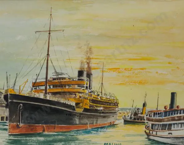 WATKIN, Eric Arthur (1895-1961) - SS Malwa Image 1++