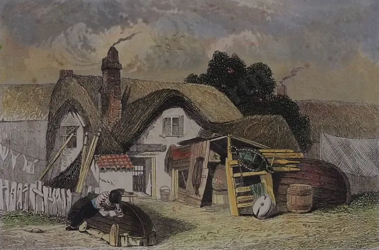 CRABBE, George (1754-1832) - The House in which George Crabbe was Born Image 1++