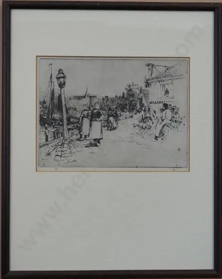 UNKNOWN Artist (A55) - Noon on the Zuider Zee Image 1++