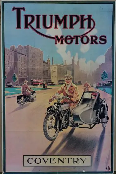 TRIUMPH Motors - Coventry - Advertisiing Poster c.1930 Image 1++