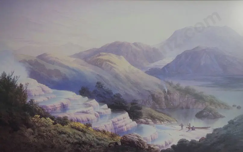HOYTE, John Barr Clarke (1835-1913) - Pink Terraces Image 1++