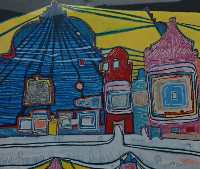 HUNDERTWASSER, Friedensreich (1928-2000) - Untitled Image 1++