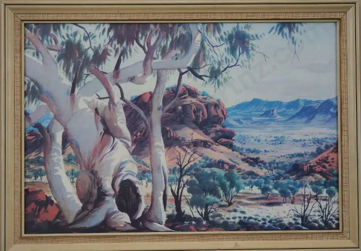 NAMATJIRA, Albert (1902-1959) - Down the valley towards Alice Springs Image 1++