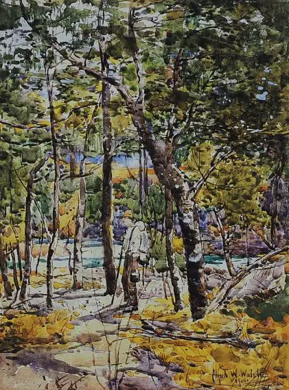 WALSH, Alfred William (1859-1916) - In the Bush 1901 Image 1++