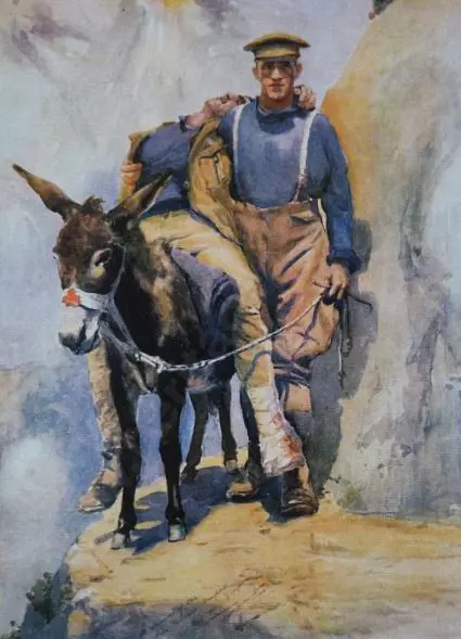 MOORE-Jones, Horace Millichamp (1868-1922) - Simpson and His Donkey - 2 Image 1++