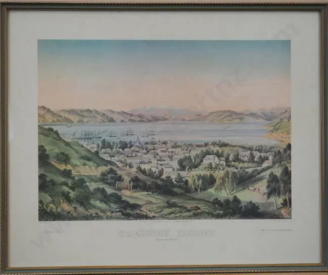 BARRAUD, C.D. (1822-1897) - Wellington Harbour (Limited Edition  print) Image 1++