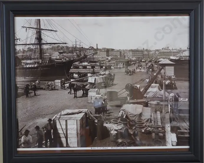 AUCKLAND - Queen Street Wharf -Feb 1904 - Queen Street Wharf - 8 February 1904 Image 1++