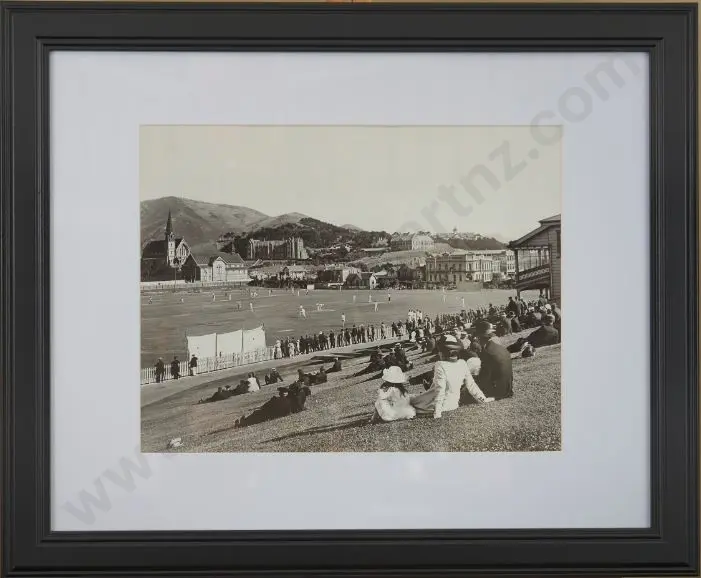 WELLINGTON Photo c. 1914 (Photographer unknown) - Cricket at the Basin Reserve, Wellington c.1914 Image 1++