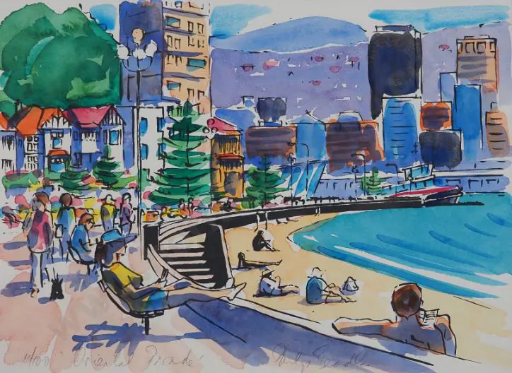 BEADLE, Philip (1959-) - Oriental Parade, Wellington Image 1++