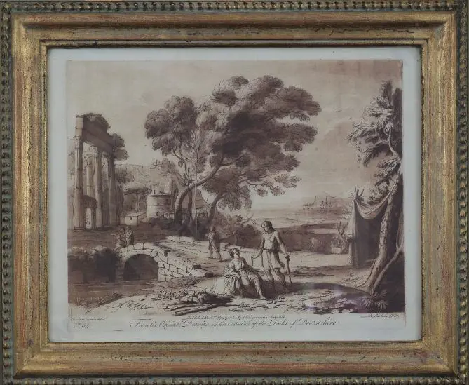 LORRAIN, Claude (1600-1682) - Italianate Ruins with People Image 1++
