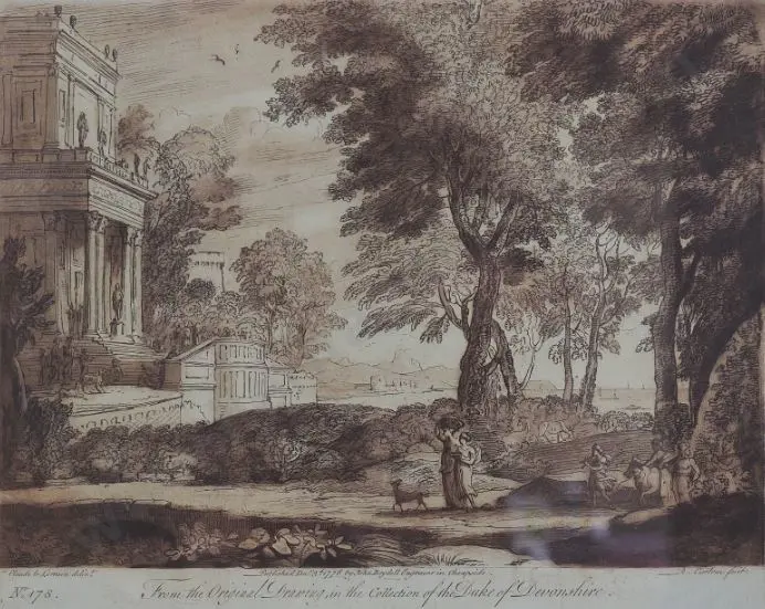 LORRAIN, Claude (1600-1682) - Italianate Home in Romantic Landscape Image 1++