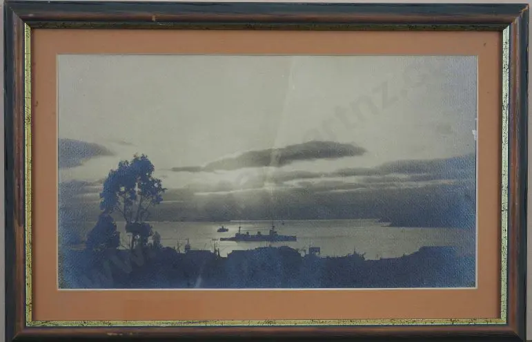 A11 - Unknown - HMS New Zealand in Wellington Harbour 12 April 1913 Image 1++
