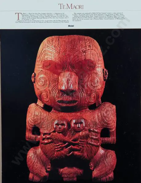 BRAKE, Brian (1928-1988) - Te Maori - Calendar produced by Mobil Oil NZ Image 1++