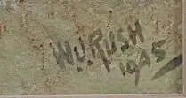 RUSH, William J. (1872-1965) - Te Mata Peak Image 1++