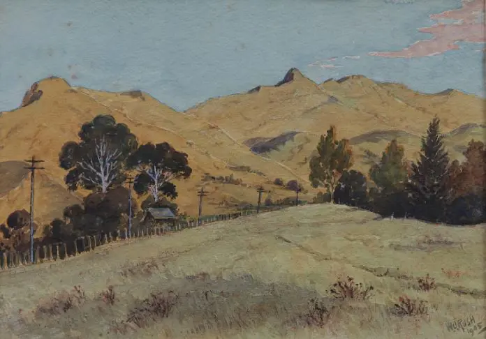 RUSH, William J. (1872-1965) - Te Mata Peak Image 1++