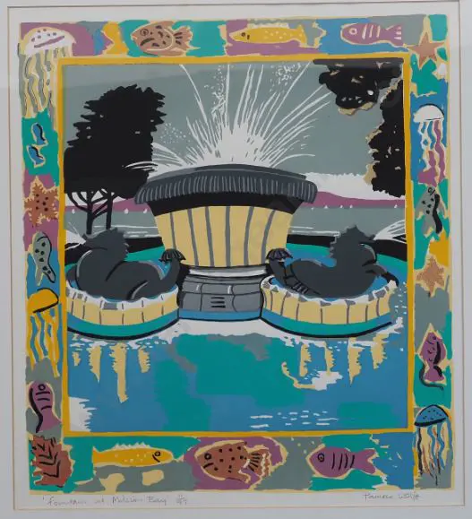 WOLFE, Pamela (1950-) - Fountain at Mission Bay Image 1++