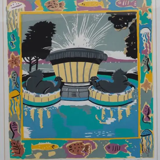 WOLFE, Pamela (1950-) - Fountain at Mission Bay