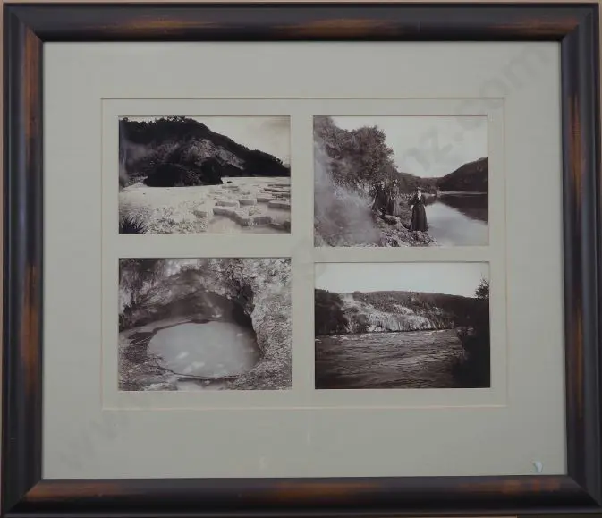 UNKNOWN Photographer  - White Terraces & 3 other 19th Century Photos - c.1880-84 Image 1++