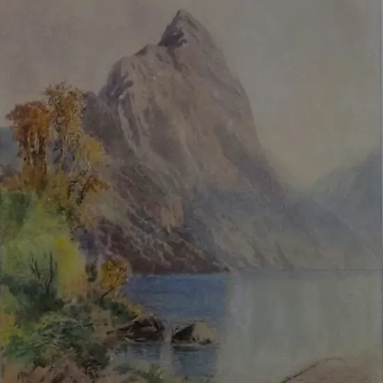 WILSON, L.W. (1850-1912) - Mitre Peak, Milford - South Island