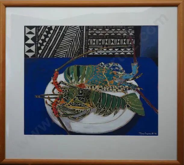 BURNETT, Tom (1958-) - Still Life with Crayfish Image 1++