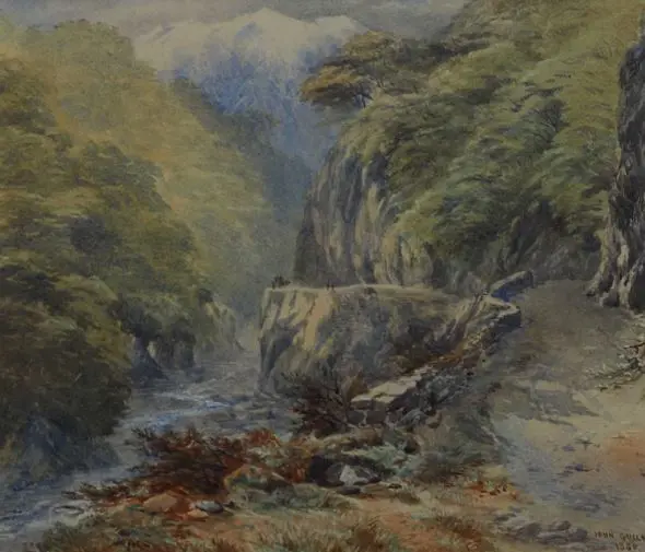 GULLY, John (1819-1888) - Otira Gorge Image 1++