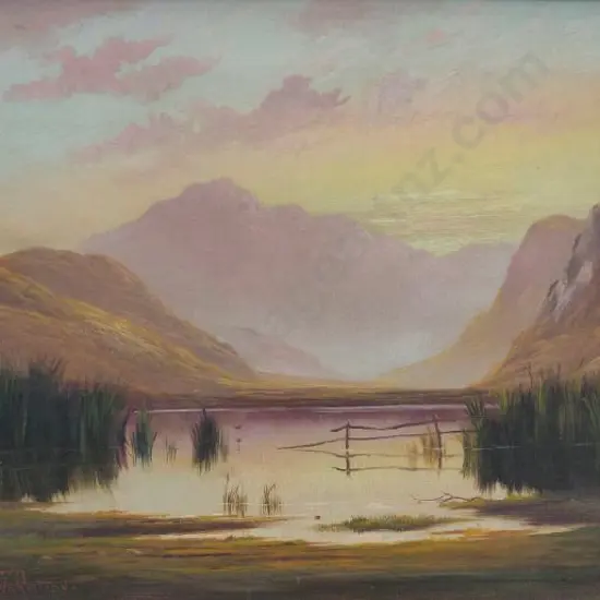 KIRKWOOD, Henry William (1854-1925) - Lagoon near Queenstown, Lake Wakatipu