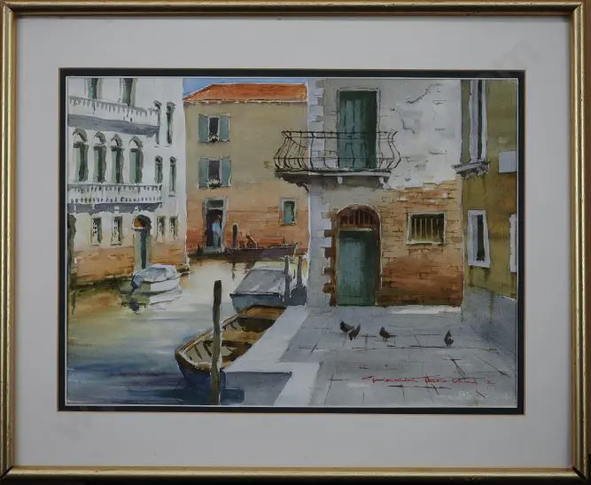 TREMAIN, Garrick (1941-) - The Green Door, Venice Image 1++