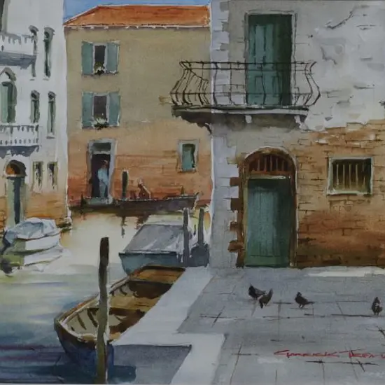 TREMAIN, Garrick (1941-) - The Green Door, Venice