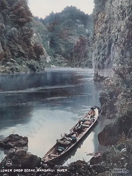 WATKINSON, Arthur Edgar (1882-1918) - Lower Drop Scene, Wanganui River - c.1905 Image 1++