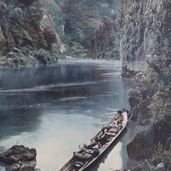 WATKINSON, Arthur Edgar (1882-1918) - Lower Drop Scene, Wanganui River - c.1905
