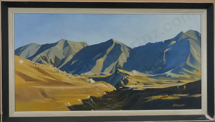 MIDDLEDITCH, Maurice (Active 1960s-90s) - Landscape - Valley with Mountains Image 1++