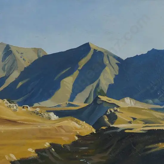 MIDDLEDITCH, Maurice (Active 1960s-90s) - Landscape - Valley with Mountains