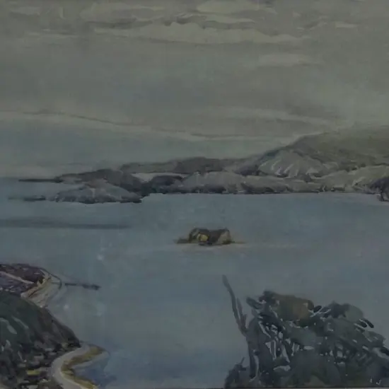 McKAY, Jean (1908-1993) - Wellington Harbour  (Oriental Bay without the houses!)