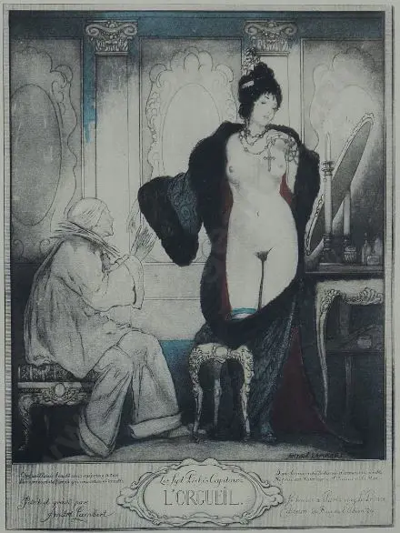 LAMBERT, Andre (1884-1967) - The SEVEN Deadly Sins (6 coloured Engravings) Image 1++