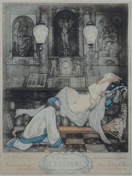 LAMBERT, Andre (1884-1967) - The SEVEN Deadly Sins (6 coloured Engravings) Image 1++