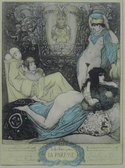 LAMBERT, Andre (1884-1967) - The SEVEN Deadly Sins (6 coloured Engravings) Image 1++
