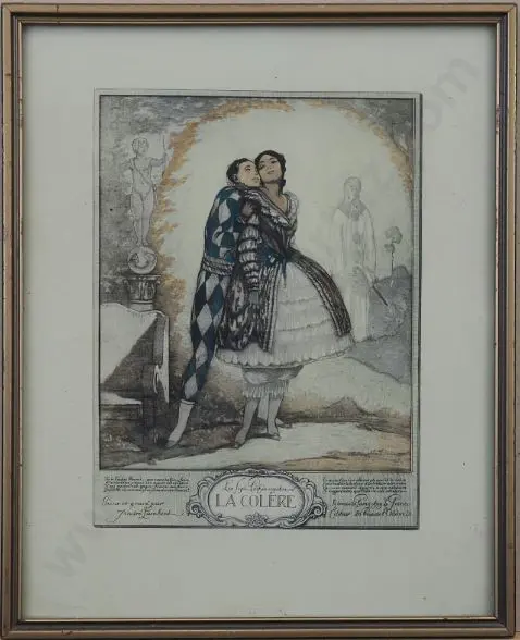 LAMBERT, Andre (1884-1967) - The SEVEN Deadly Sins (6 coloured Engravings) Image 1++